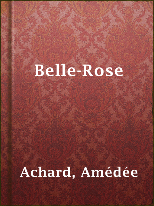 Cover image for Belle-Rose
